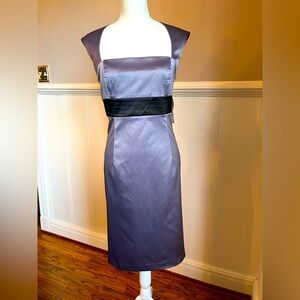 NWT Nine West Cocktail Dress Women’s Size 10 Pencil Formal Wedding Gray/black